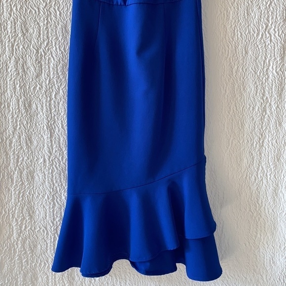 Lulu's Irresistible Ways Cobalt Blue Ruffled Midi Dress - Picture 5 of 11